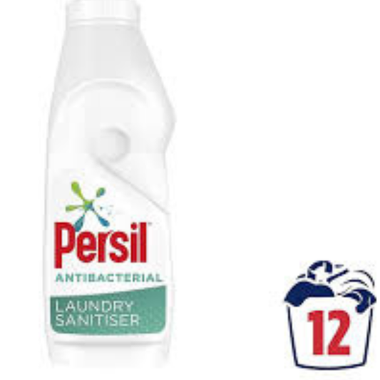 Persil washing liquid laundry sanitiser antibacterial 12 wash