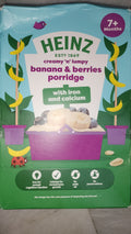 Heinz creamy n lumpy banana & berries porridge, 200g, 7 months+