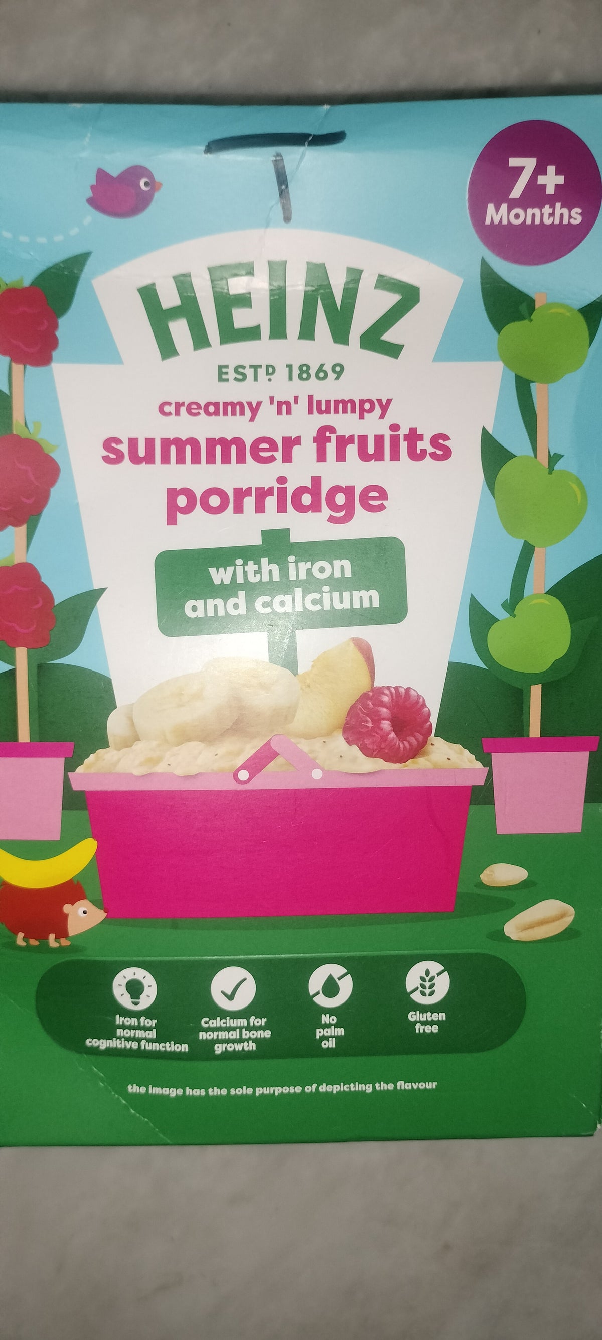 Heinz summer fruit porridge 200g, 7+ months+