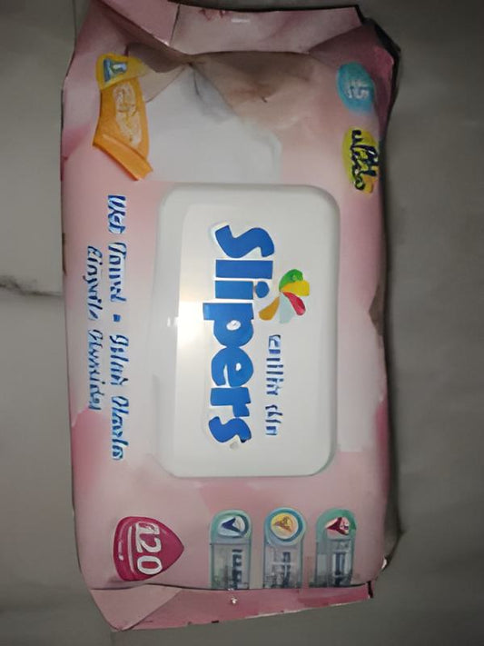 Slipers sensitive skin wet towel 120pcs