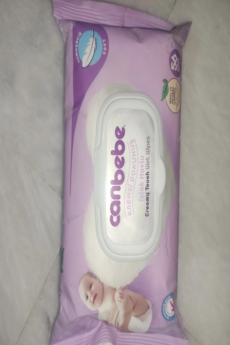 Canbebe baby creamy touch wipes 56 pieces