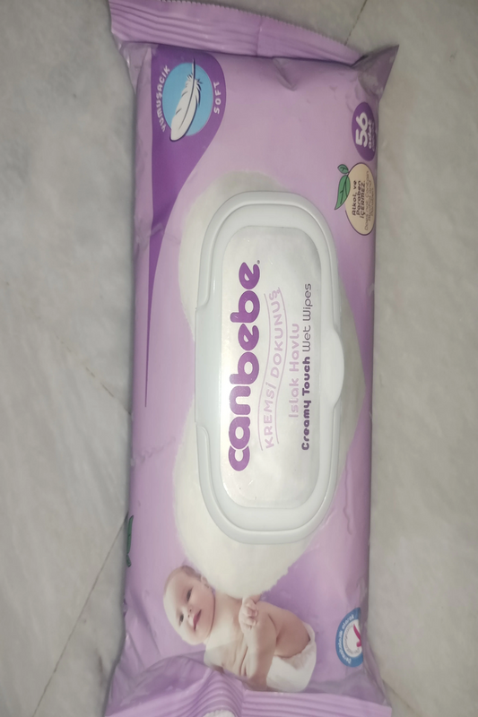 Canbebe baby creamy touch wipes 56 pieces
