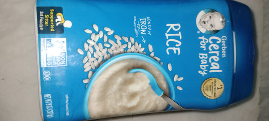 Gerber baby cereal rice 1st food 227g
