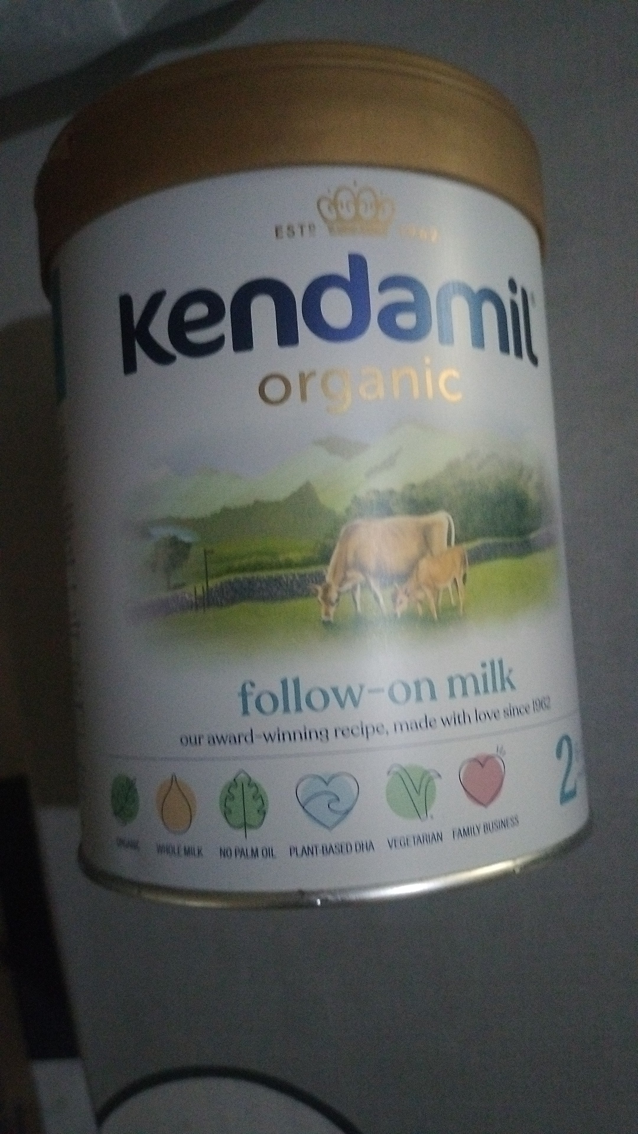 Kendamil organic milk powder stage 2, 800g