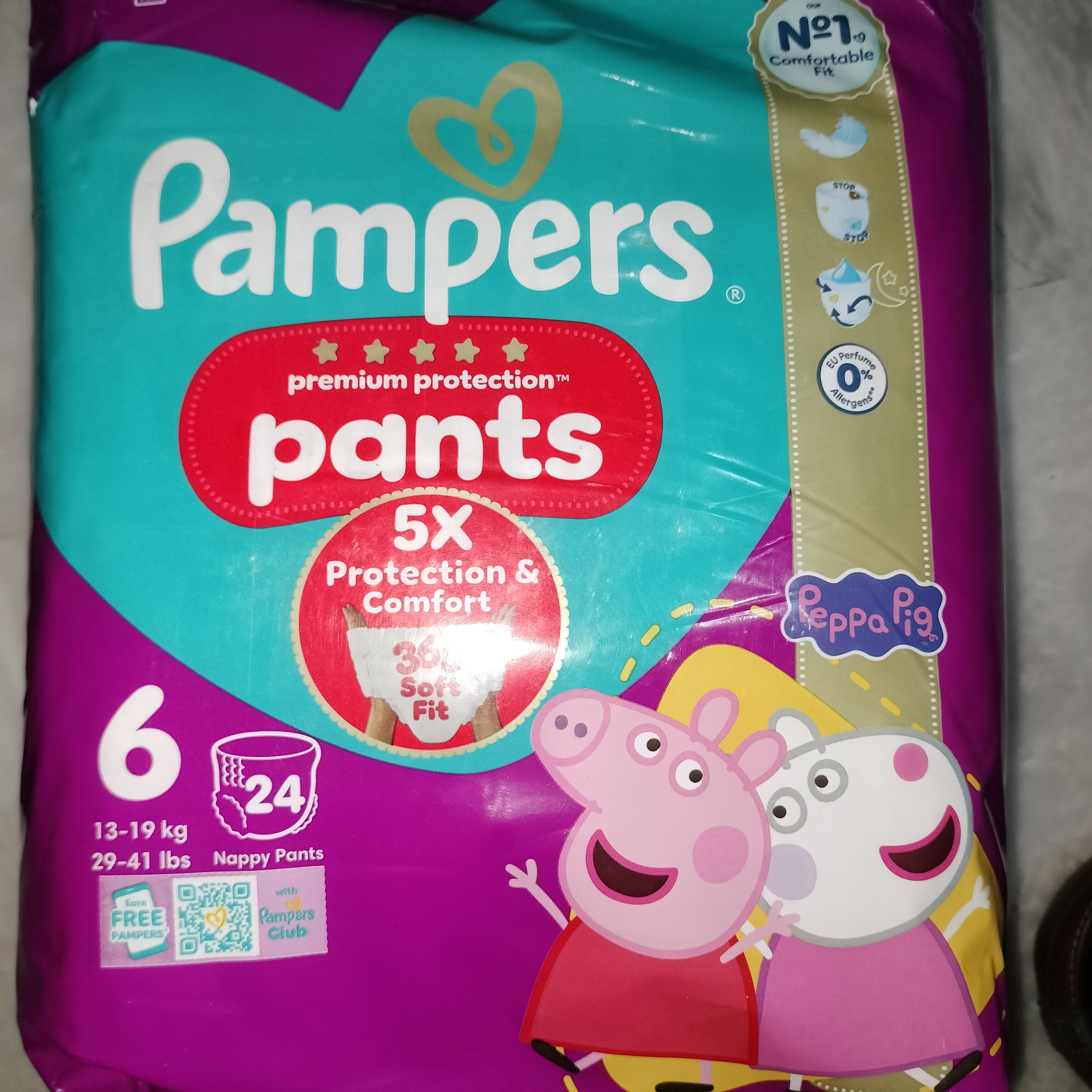 Pampers premium protection pants size 6, 24pcs