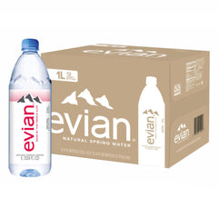 Evian water 1litr (pack of 12)