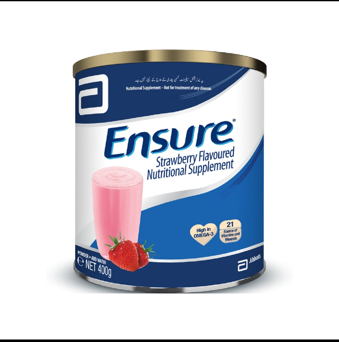 Ensure strawberry milk powder 400gm