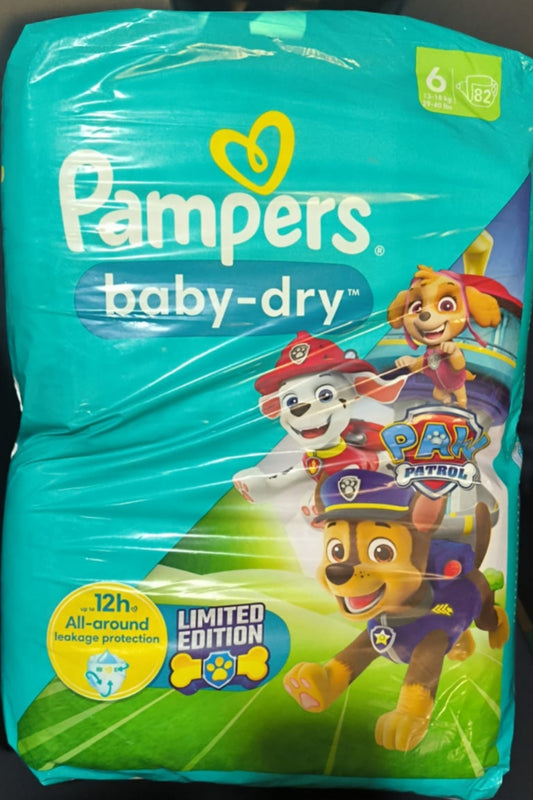 Pampers baby dry diaper size 6, 82 pcs (limited edition)