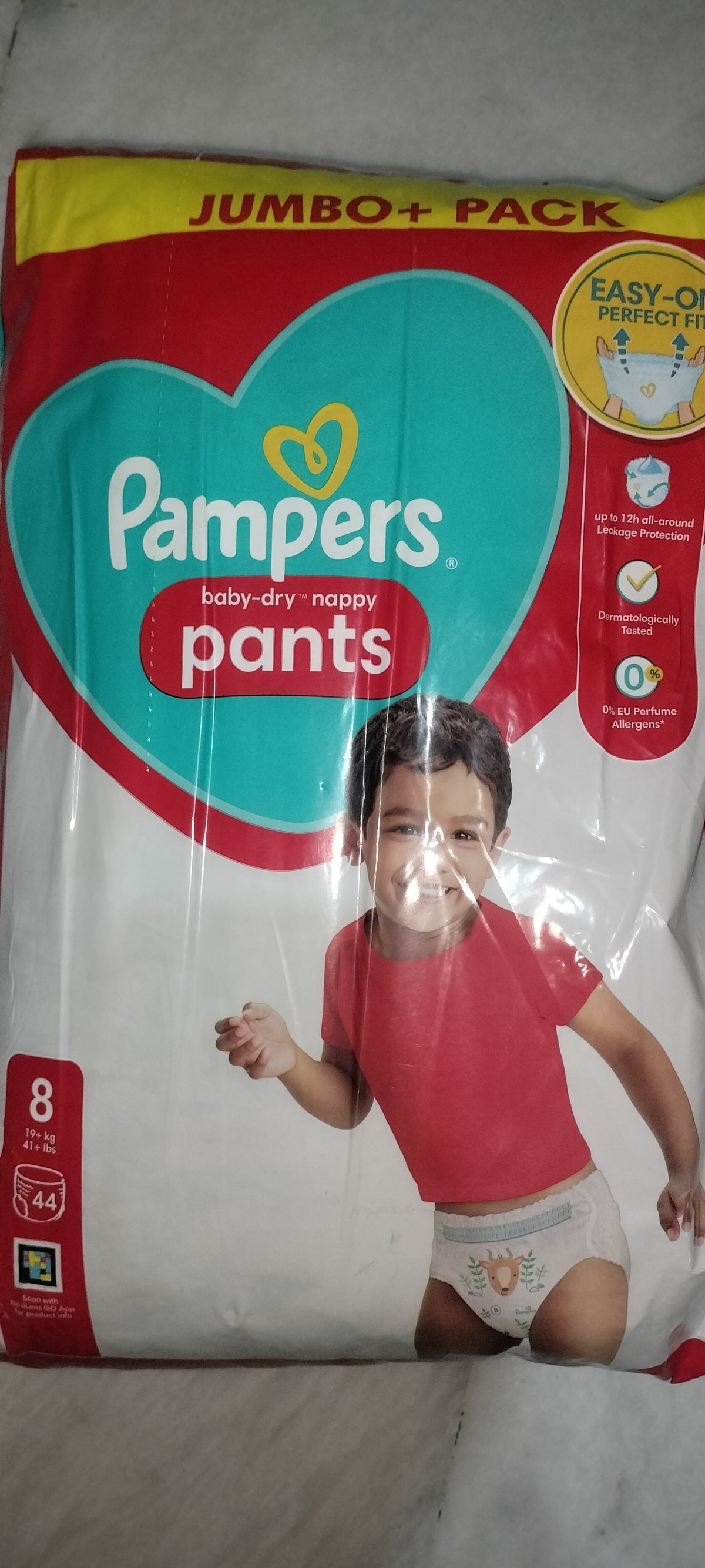 Pampers baby dry pants size 8, 44pcs