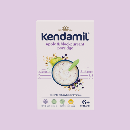 Kendamil apple & blackcurrant porridge 150g 6+ months