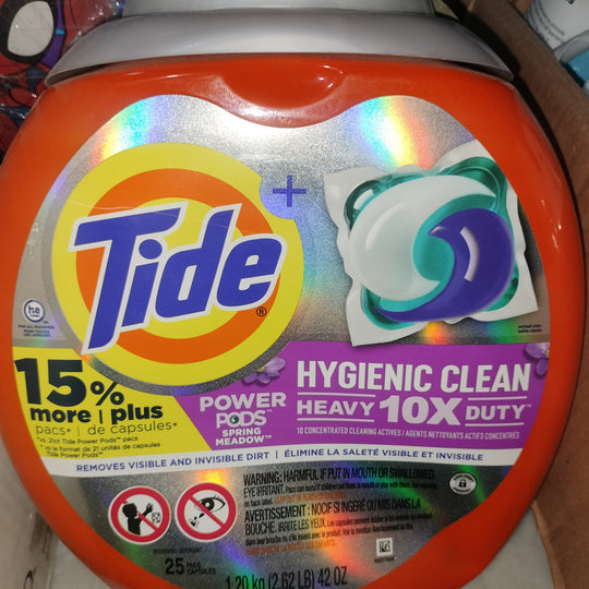 Tide hygiene clean power pods heavy 10x duty 25 capsules 1.20kg
