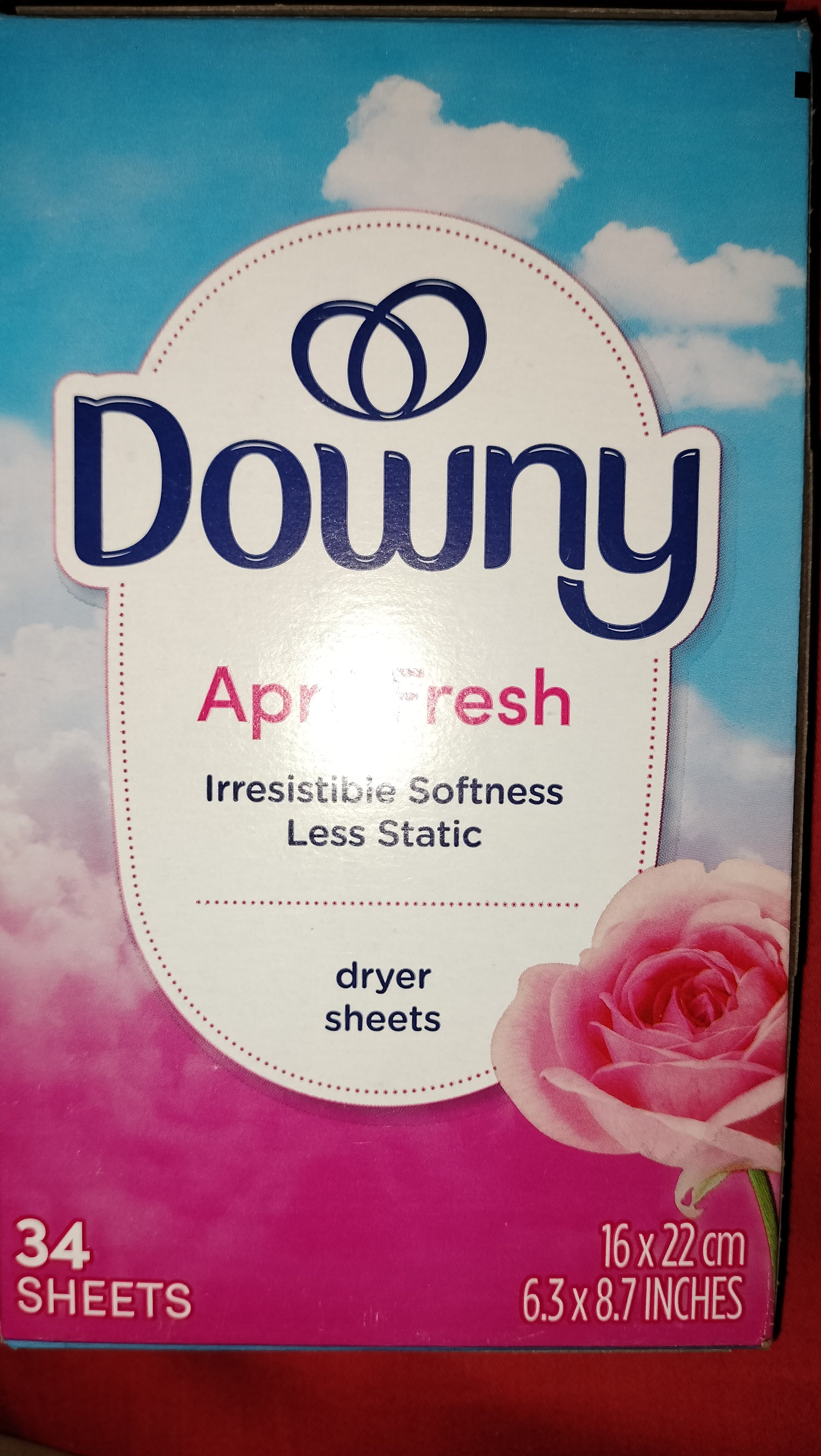 Dowry April fresh irresistible softness less static dryer 34 sheets