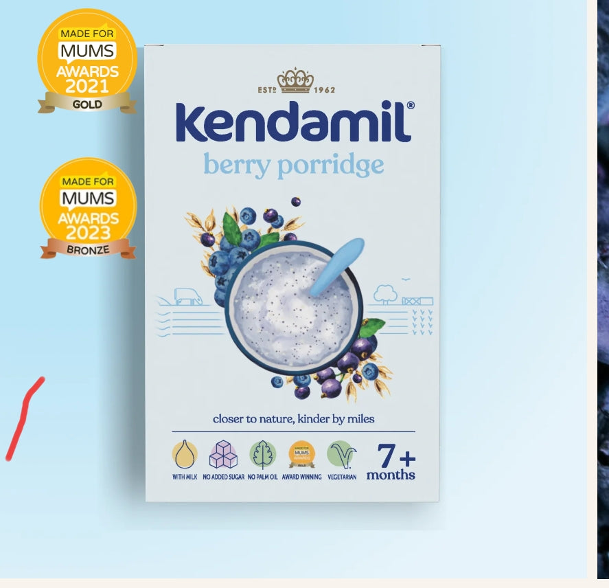 Kendamil porridge berry 150g, 7 months+
