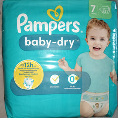 Pampers baby dry diaper size 7, 31pcs
