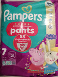 Pampers premium protection pants size 7, 21 pcs, 17+kg