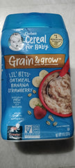 Gerber cereal Grain & Grow Oatmeal banana strawberry 227g