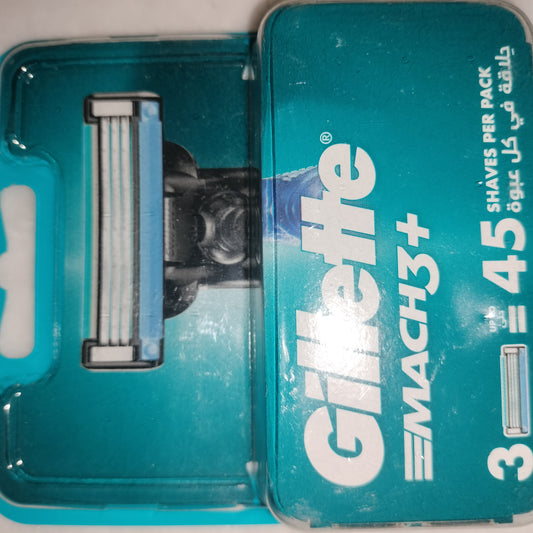 Gillette Mach3 plus system shaving razor carts 3s
