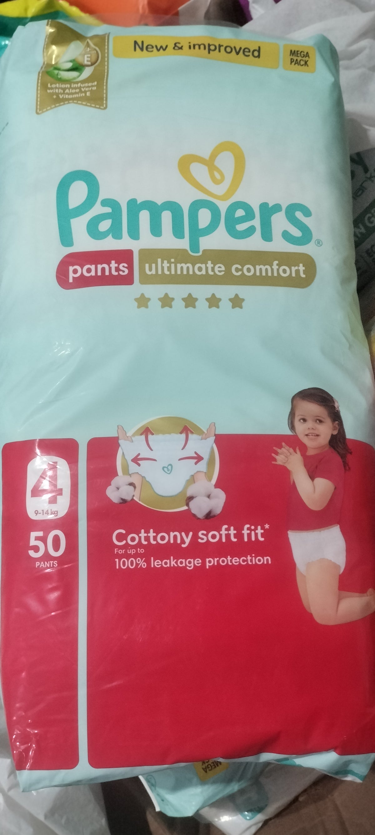 Pamper ultimate comfort pants size 4, 50pcs