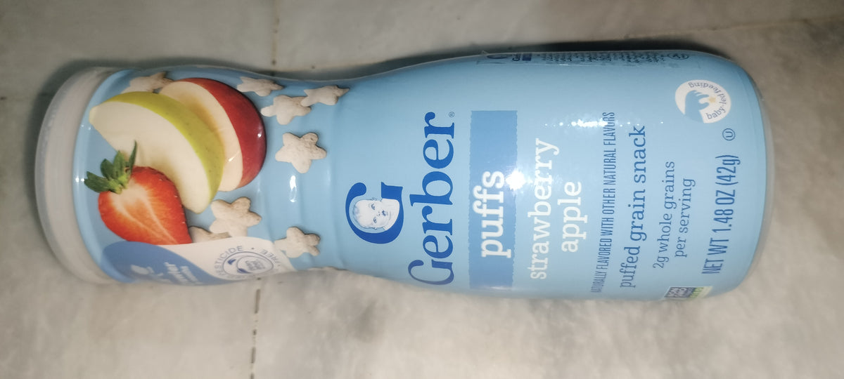 Gerber puffs strawberry apple 42g