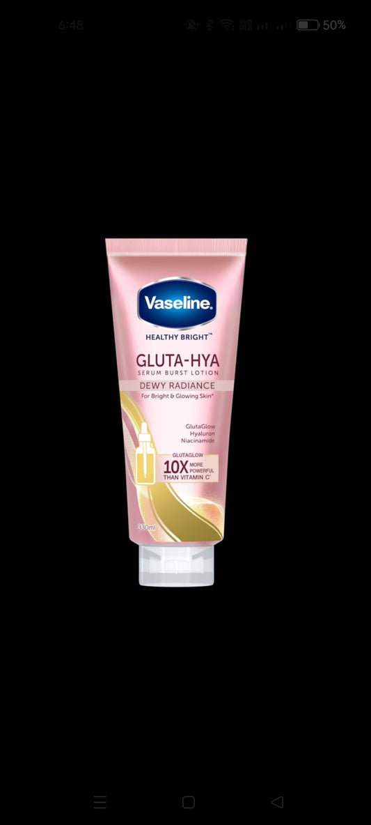 Vaseline Gluta-Hya serum Burst lotion dewy radiance for bright & glowing 300ml