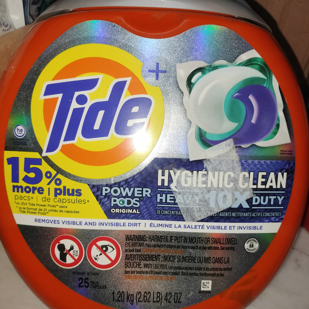 Tide hygiene clean power pods heavy 10x duty 25 capsules 1.20kg