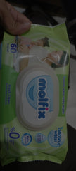 Molfix baby wipes sensitive skin baby lotion 60 sheets