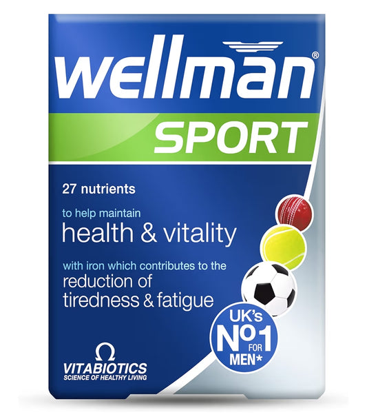 Wellman Sport Multivitamin Tablets for Men, 30 Tablets