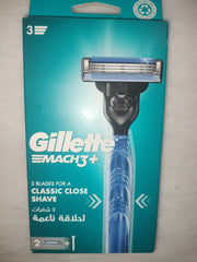 Gillette Mach3+ razor 2 blades 1 stick