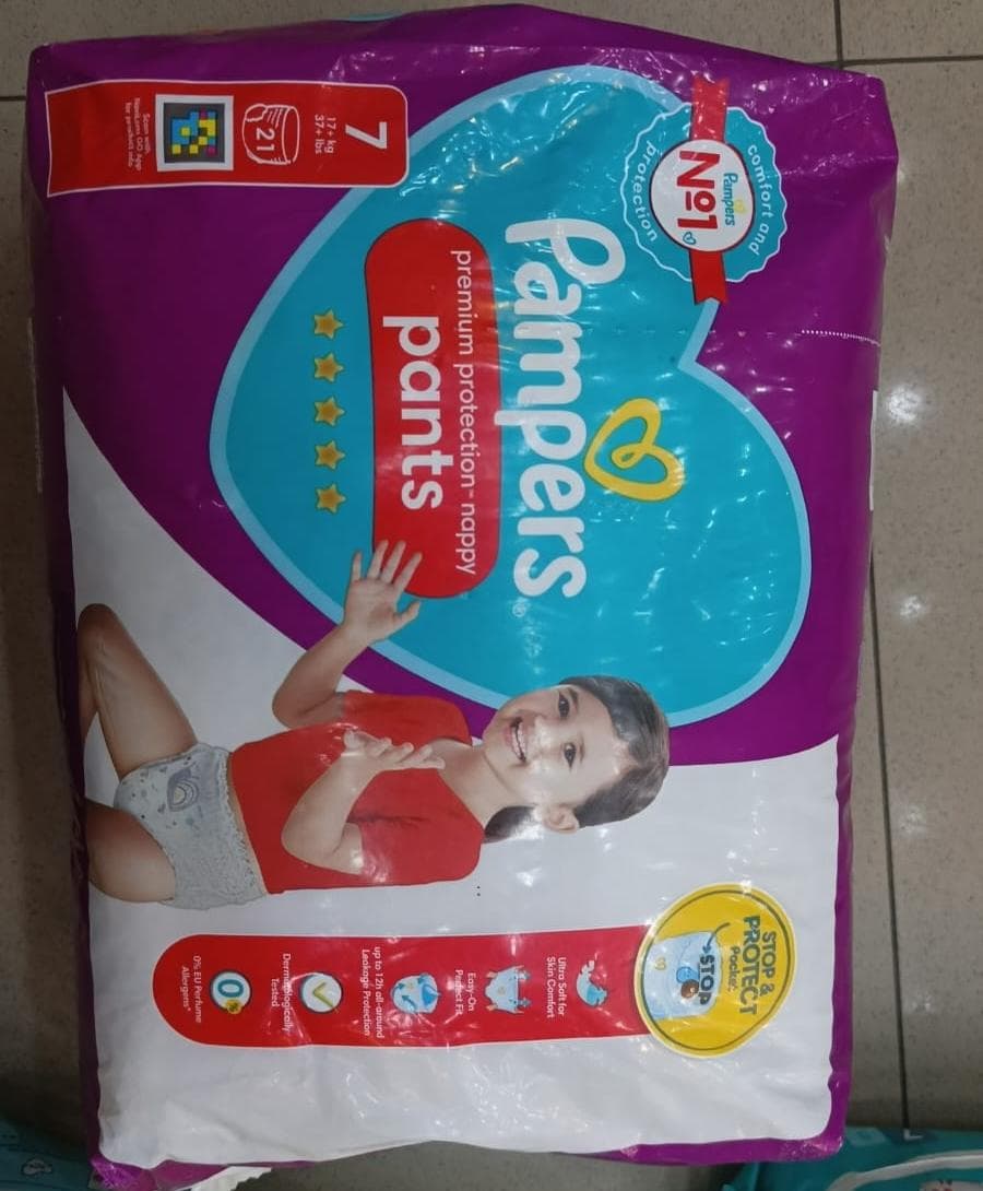 Pampers premium protection pants size 7, 21 pcs, 17+kg