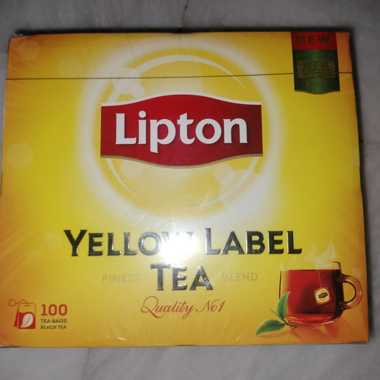 Lipton yellow label 100 tea bags black tea (imported by uae)