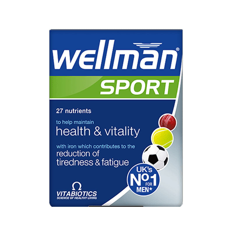 Wellman Sport Multivitamin Tablets for Men, 30 Tablets