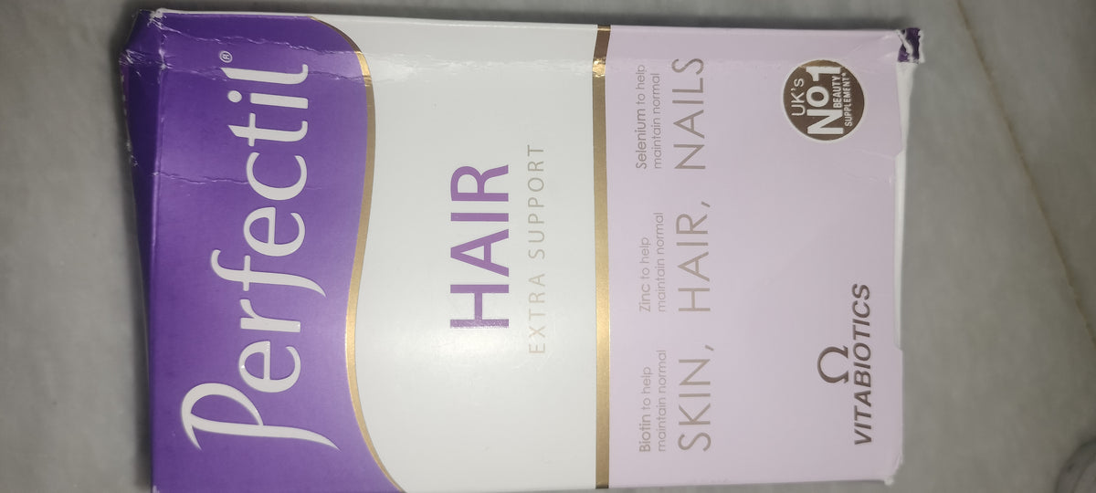 Perfectil Hair Beauty Supplement for Hair - Includes Biotin, CoQ10 & Collagen, 60 Tablets 30-Day Supply, by Vitabiotics