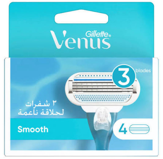 Gillette Venus smooth female shaving razor carts 4s