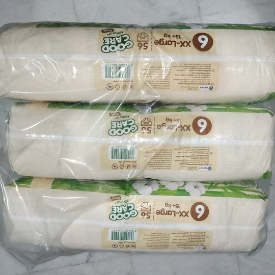 Goodcare Natural Pants Size 6 (Pack of 3) - Comfortable, Absorbent Diapers for All-Day Protection