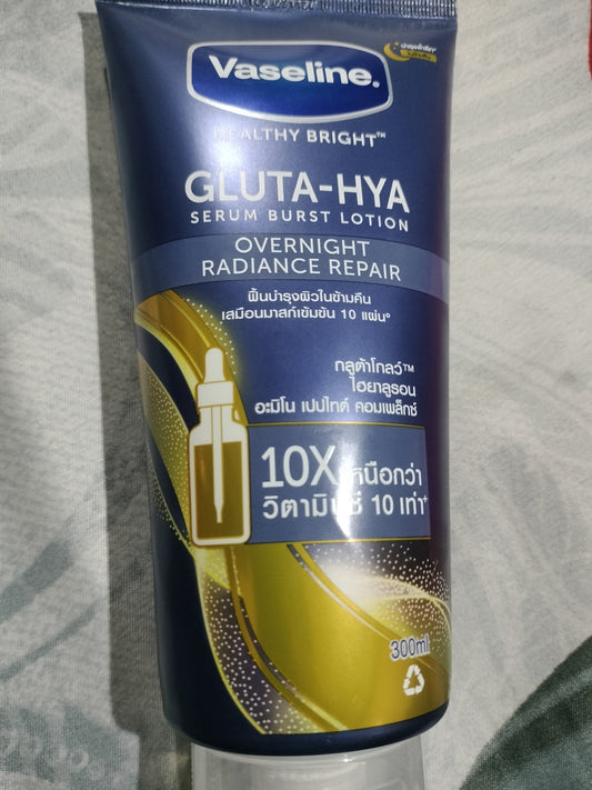 Vaseline Gluta-Hya serum Burst lotion overnight radiance repair 300ml