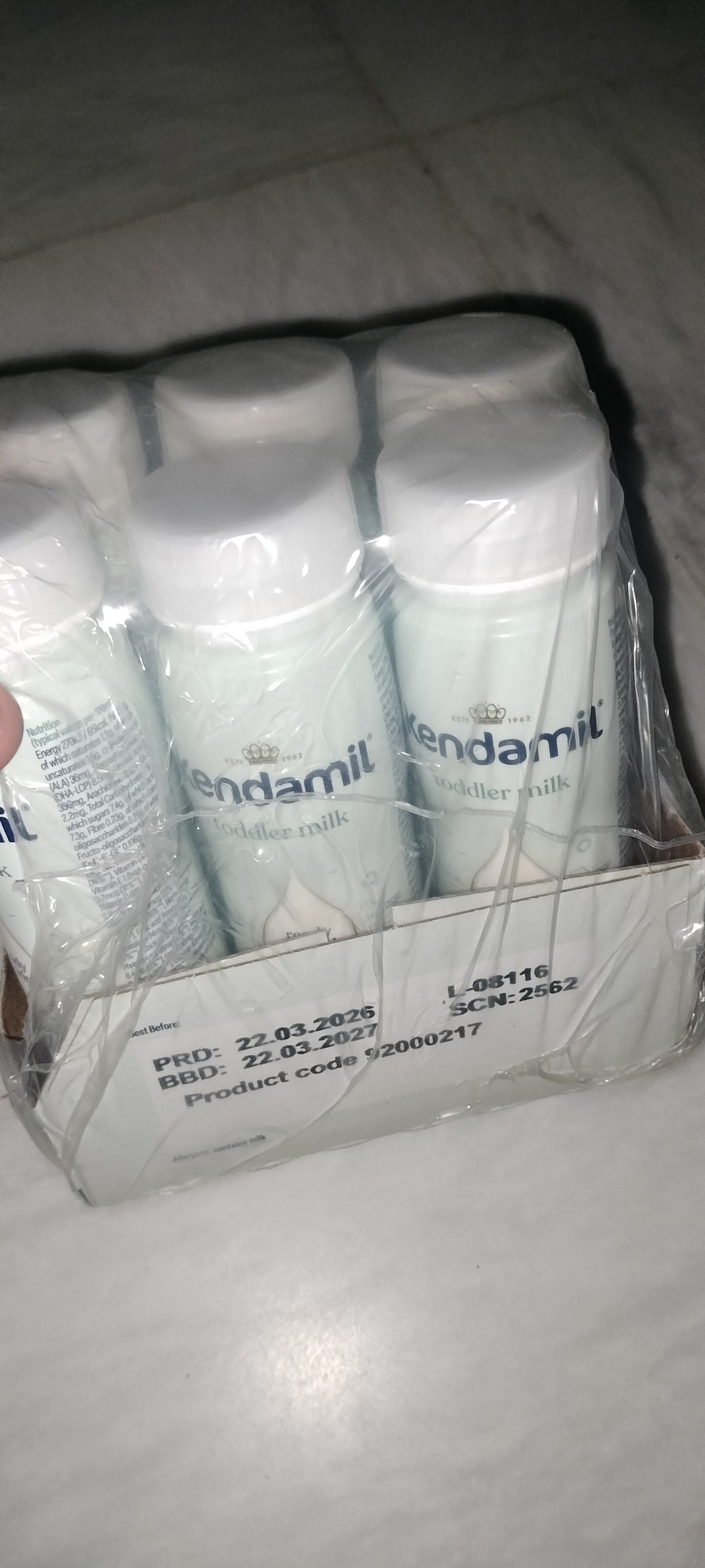 Kendamil classic toddler milk stage 3 ready to feed 200ml x 6 (uk)
