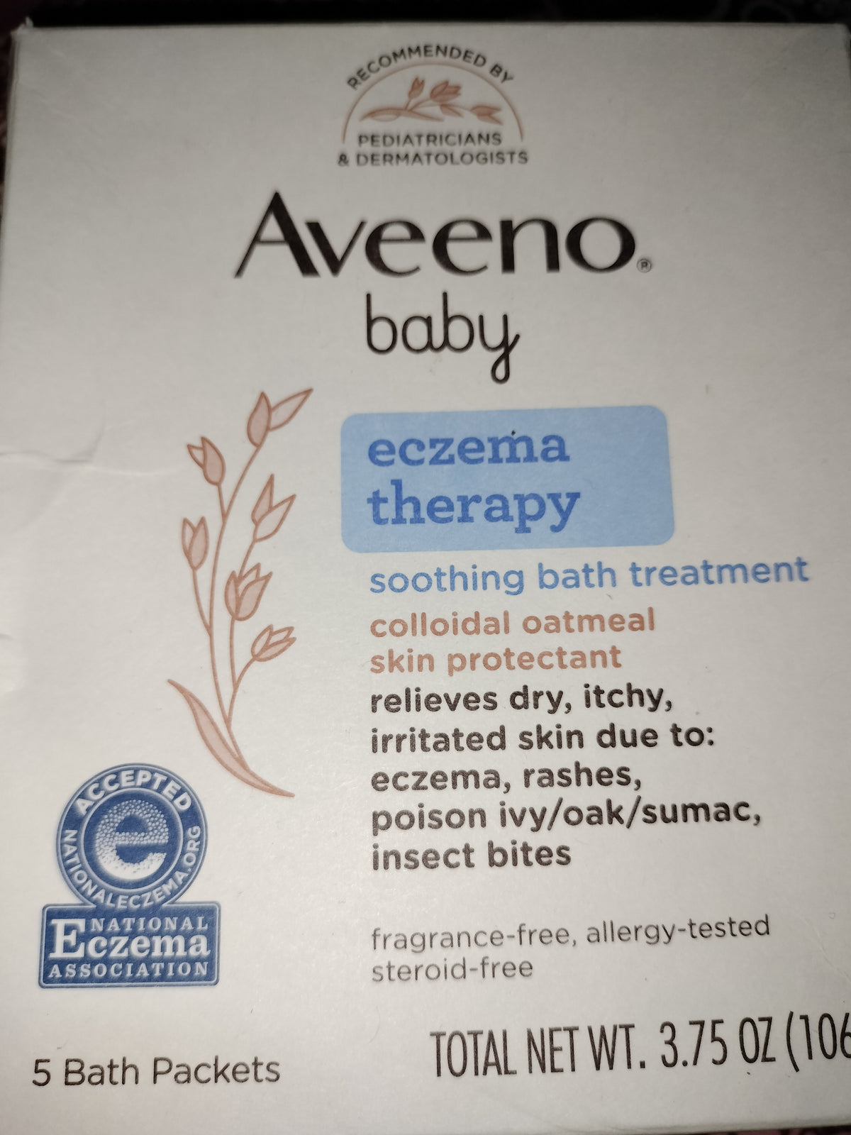 Aveeno Soothing Baby Bath Treatment, Single Use Packets - 5 each