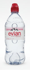 Evian water 0.75ml sport cap