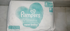 Pamper harmonie new baby diaper size 1, 30pcs, 2-5kg