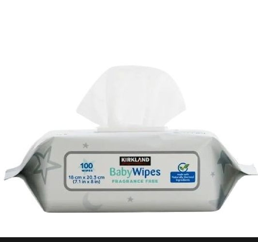 Kirkland baby wipes fragrance free 100 wipes